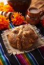 Mexican Pan de Muerto con ajonjoli