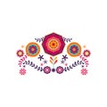 Mexican pattern, beautiful ethnic ornament