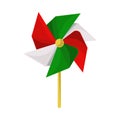 mexican pinwheel flag Royalty Free Stock Photo