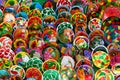 Mexican plates hand-decorated Royalty Free Stock Photo