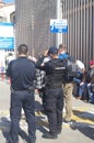 Mexican Police and the Tijuana-USA border fence