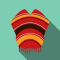 Mexican poncho illustration Royalty Free Stock Photo