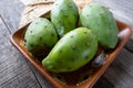 Mexican prickly pear fruit also called tuna