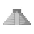 Mexican pyramid building symbol