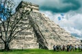 Mexican pyramid, the castle. Temple of Kukulkan. Chichen Itza