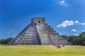 The Mexican pyramid of El Castillo at Chichen Itza also known as the temple of Kukulcan