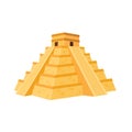 Mexican pyramid illustration