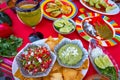 Mexican recipes mix with Mexico sauces Royalty Free Stock Photo