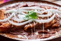 Mexican red enchiladas Royalty Free Stock Photo