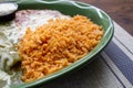 Mexican rice potion Royalty Free Stock Photo