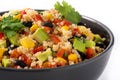 Mexican salad with quinua in bowl.Close up Royalty Free Stock Photo