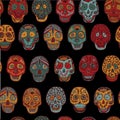 Mexican Scull seamless pattern.