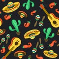 Mexican seamless background