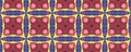 Mexican Seamless Motif. Ethnic Tile Print. Floral Royalty Free Stock Photo