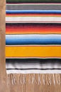 Mexican serape blanket background copy space vertical Royalty Free Stock Photo