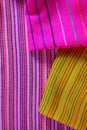 Mexican serape colorful macro fabric texture Royalty Free Stock Photo