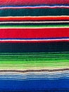 Mexican Serape Jorongo Blanket Shawl with Fringe Royalty Free Stock Photo