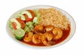 Mexican Shrimps Rice Royalty Free Stock Photo