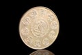 Mexican silver coin Royalty Free Stock Photo