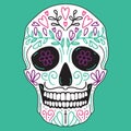 Mexican simple sugar skull