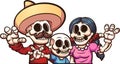 Mexican skeleton family