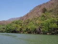 Mexican slope of Sumidero canyon at Grijalva river landscape in Chiapas state in Mexico Royalty Free Stock Photo