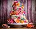 The Mexican smash cake is a custom made backdrop.