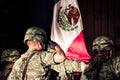 Mexican soldiers at independence celebration