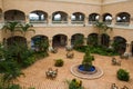 Mexican style hotel lobby Royalty Free Stock Photo