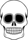 Mexican sugar skull template