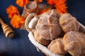 Mexican Sweet Homemade Bread Pan de Muerto Recipe