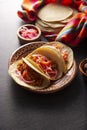 Mexican Tacos de Cochinita Pibil Royalty Free Stock Photo