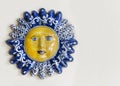 Mexican Talavera Ceramic Sun Face With Room for Text