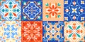 A set of Mexican stylized Tiles.