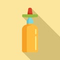 Mexican tequila icon, flat style