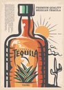 Mexican tequila poster design
