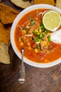 Mexican Tortilla Soup Royalty Free Stock Photo