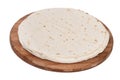 Mexican tortillas on a kitchen wooden board