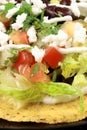 Mexican tostadas tacos Royalty Free Stock Photo