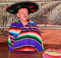 Mexican tourists with ponchos and sombreros 20