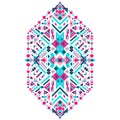 Mexican tribal ornament. Ethnic print for design, fashion, clothes, embroidery, banners, posters, cards, backgrounds