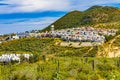 Mexican Village Cardon Cactus Sonoran Desert  Baja Los Cabos Mexico Royalty Free Stock Photo