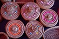 Mexican weaved baskets with lids