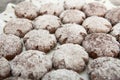 Mexican wedding cookies - homemade cakes Royalty Free Stock Photo