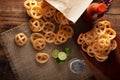 Mexican Wheel Chips Flatlay Royalty Free Stock Photo