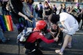 Mexican woman march against the violence in Mexico for the international Women`s Day