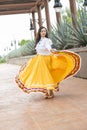 Mexican woman with typical dress. tequila, jalisco