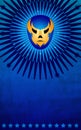 Mexican wrestler mask poster - card - template Royalty Free Stock Photo
