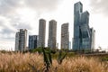 A Mexicana, Santa Fe, Mexico City: June 9, 2020. Office and apartment buildings