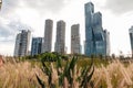 A Mexicana, Santa Fe, Mexico City: June 9, 2020. Office and apartment buildings